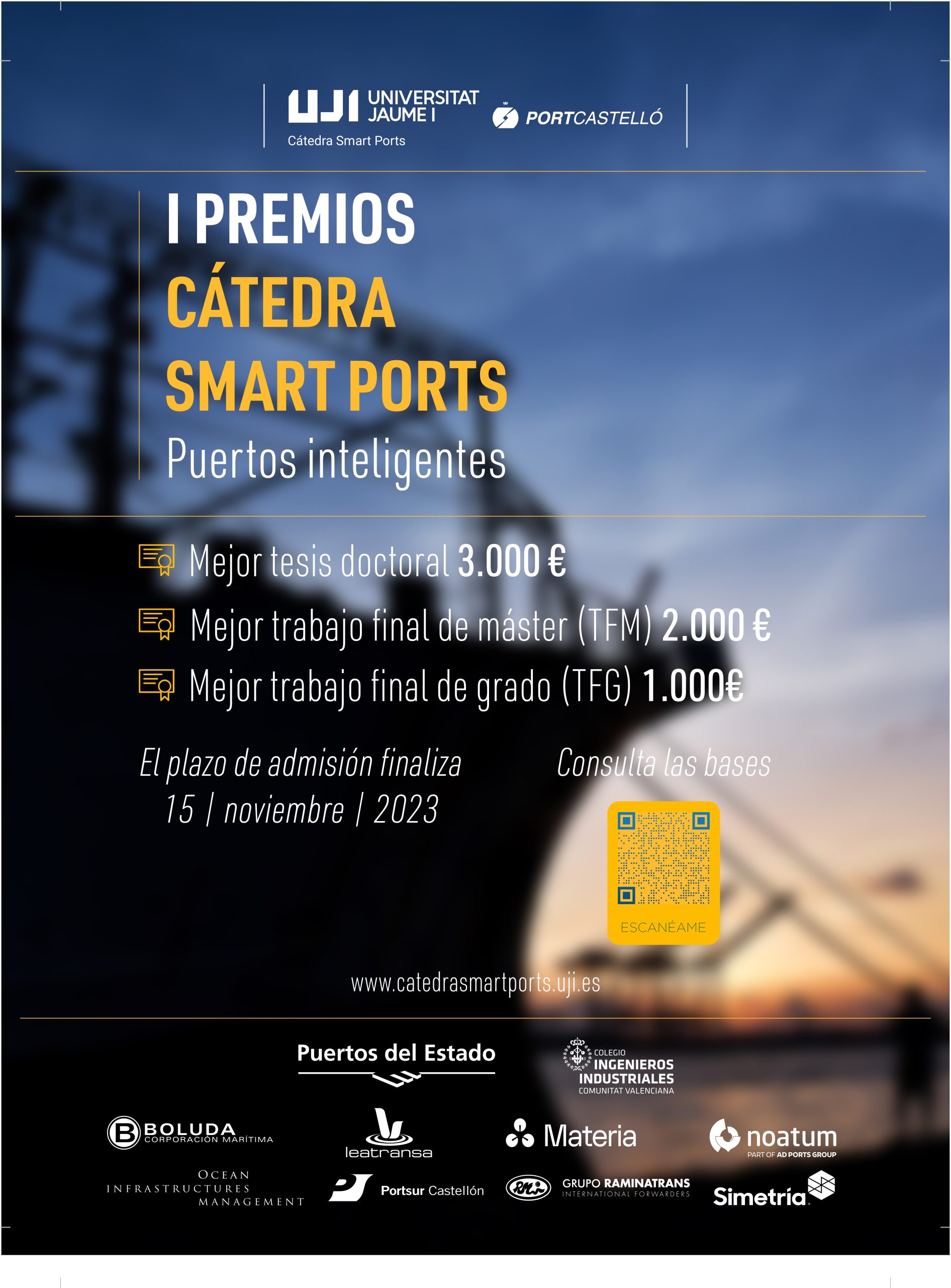 Cartel Premios Cátedra Smart Ports 2023