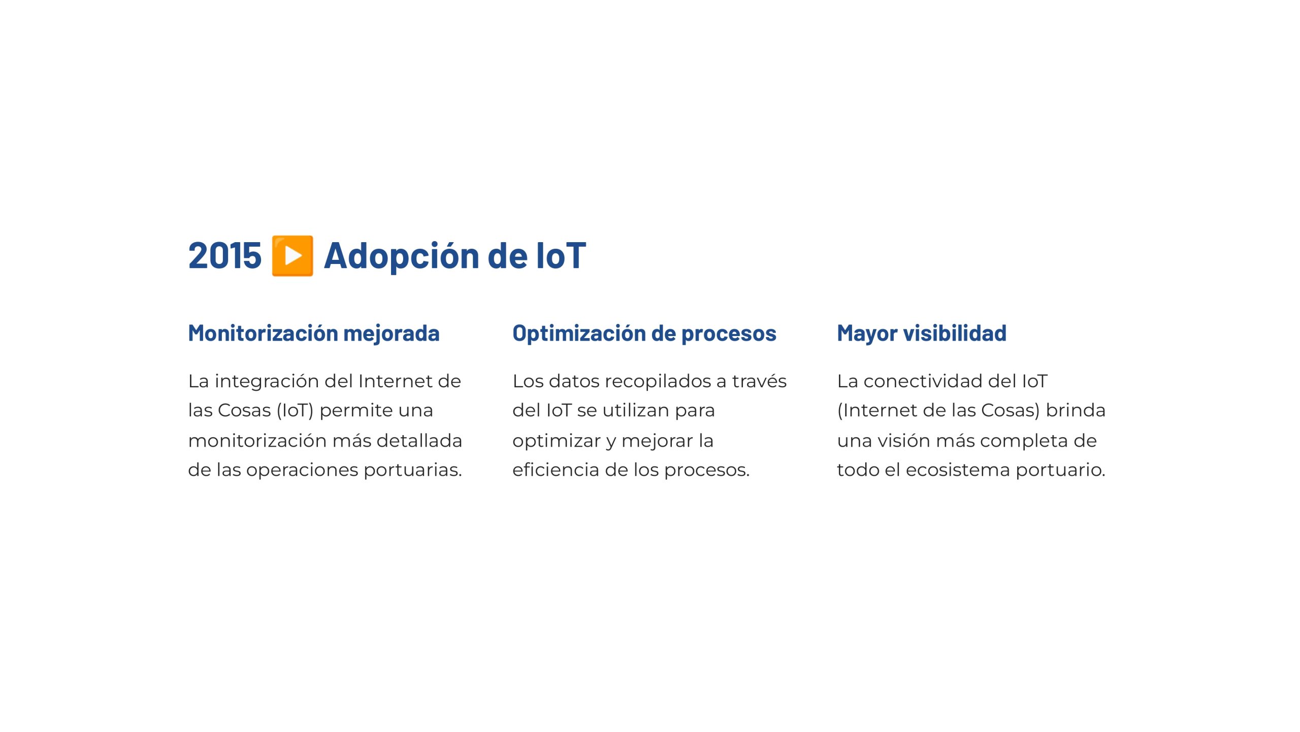 Un recorrido por la transformación digital del sector portuario en la última década