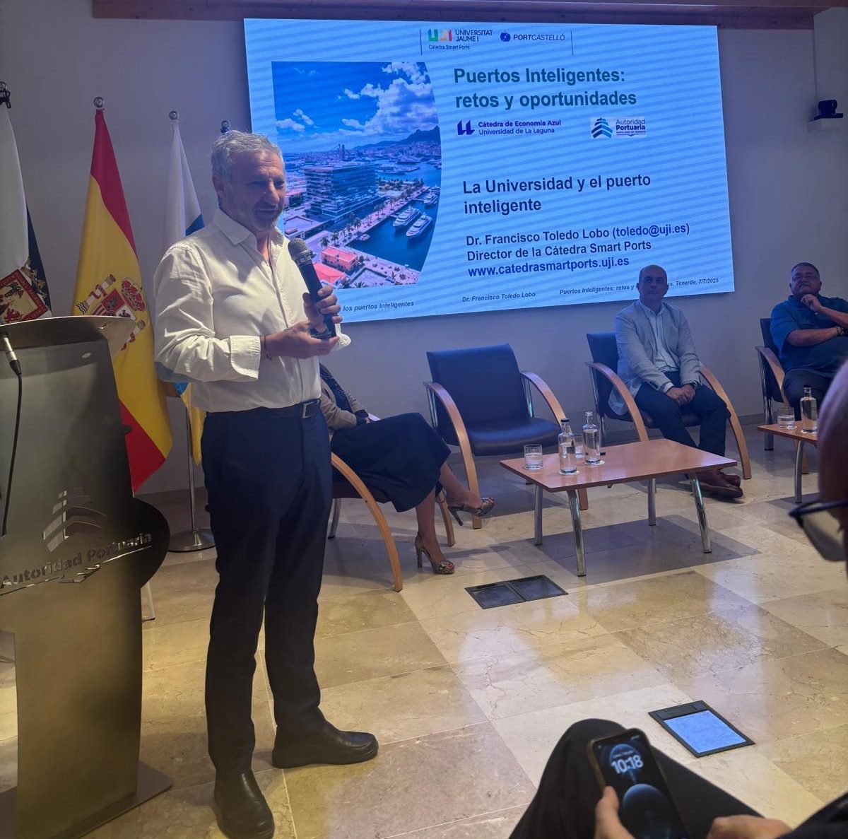 Francisco Toledo, director de la Cátedra Smart Ports. Jornada 'Puertos inteligentes: retos y oportunidades'